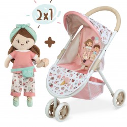 Chaise de poupée Sweet 2 en 1 avec poupée DeCuevas Toys 90248