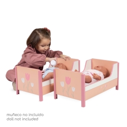 Lits Superposés Convertible en Bois pour Poupées Tulipe avec Matelas DeCuevas 54274 | DeCuevas Toys