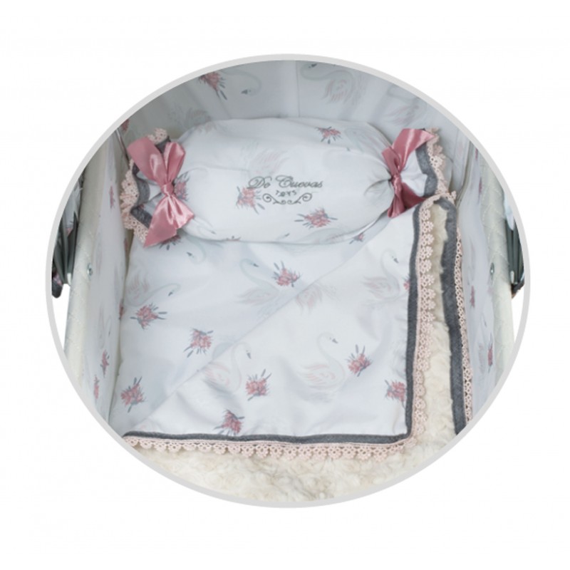 Poussette pour Bébé Reborn Bleu Ourson