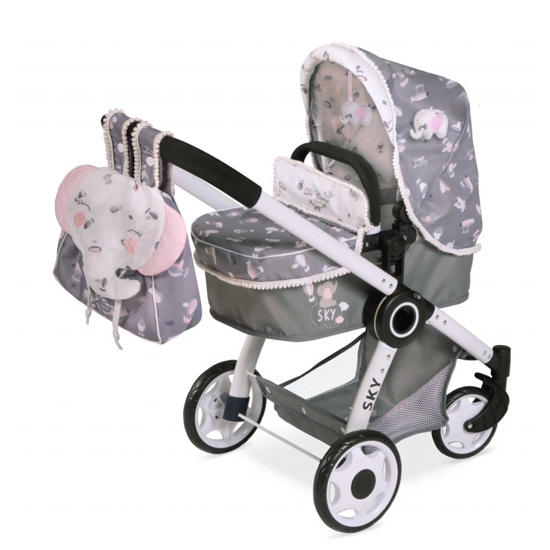 Adorable Ours Motif Baby Doll Trolley Poussette Pliante Poussette Enfants  Jouet